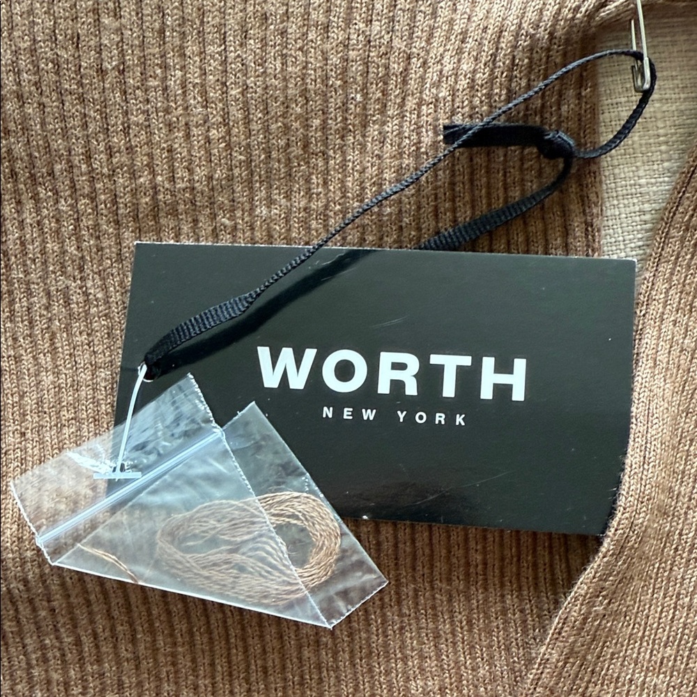 New Worth Tan Ribbed Sweater - Picture 3 of 9